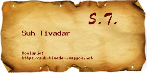 Suh Tivadar névjegykártya